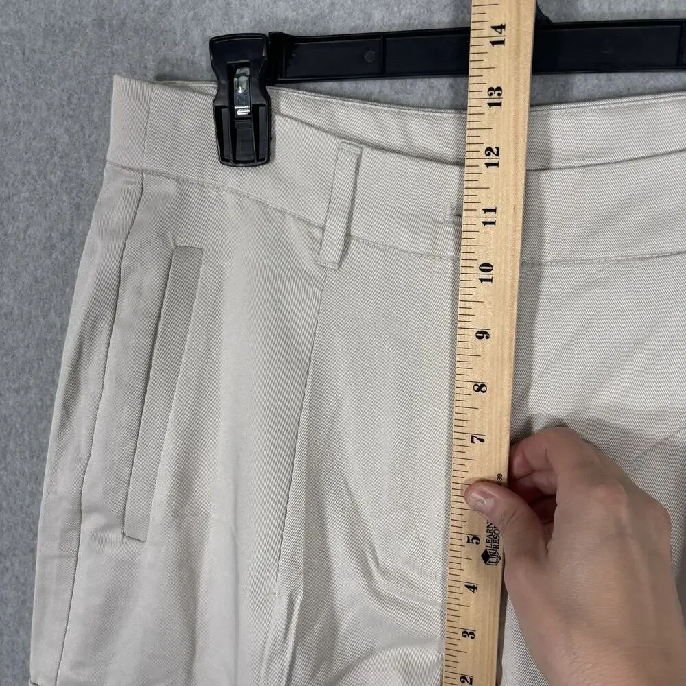 Old Navy Cargo Pants Medium Petite Cream Baggy Trouser Quiet Academia Neutrals‎